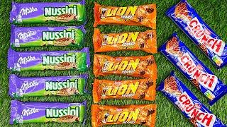 Milka Nussini vs Lion nestle vs Crunch Nestle