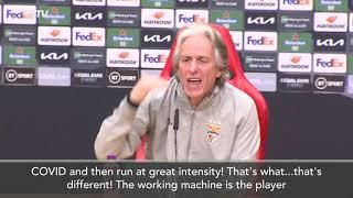 Furious Jorge Jesus rants at journalists over Benfica’s 'crisis'