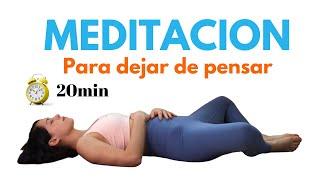 Meditación Para Dejar de Pensar (Ansiedad / TOC / Depresión) | 20 min