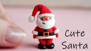 Miniature figurine Santa ClausPolymer clay. Tutorial. DIY. Миниатюрный Санта из полимерной глины.