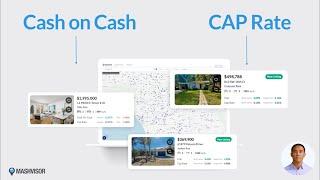 Mashvisor tools: Cap and Cash-on-Cash rates for Long term rental investments