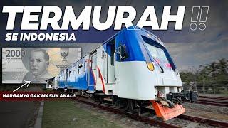 CUMA 2.000 RUPIAH! TIKET KERETA API SEHARGA PARKIR MOTOR | KA Perintis Cut Meutia