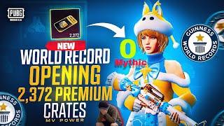 World Record Ever in Pubg Mobile Opening Premium Crate Coupon 2,372  