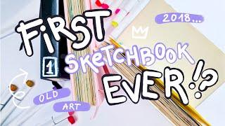  my OLD sketchbook || first ever finished sketchbook...