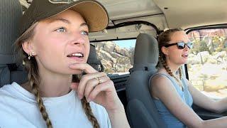 Van Camping with my Sister: Rock Climbing In Joshua Tree For The First Time ‍️