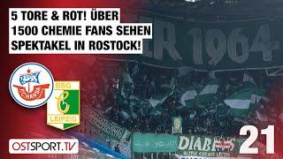 Über 1500 Chemie-Fans sehen 5-Tore-Spektakel: Rostock II - Chemie Leipzig | Regionalliga Nordost