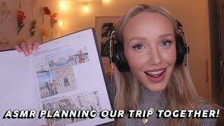 ASMR Planning Our Euro Trip Together! (Whispers, Page Turning...) | GwenGwiz