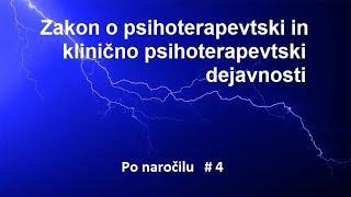 Zakona o psihoterapevtski in klinično psihoterapevtski dejavnosti (javna obravnava) - Roman Vodeb