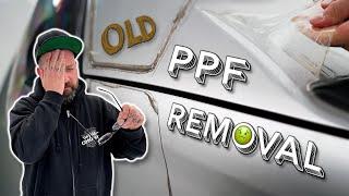 Nasty old Paint Protection Film on your car? Here's a safe way to remove it!