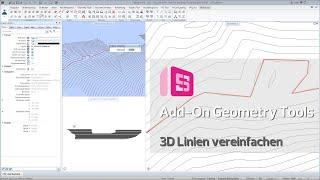 Allplan Add-On Geometry Tools V1 - 3D Linien vereinfachen