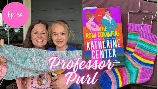 Episode 54: Swim Mom Knitting, Socks that Match my Book, & a Co-Host || Professor Purl Podcast