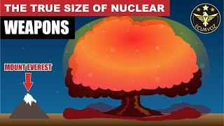 The true size of nuclear weapons