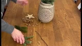 Deco Dekoration DIY Idee Home Sterne Selbermachen Tanne Grün Gold Ideas Christmas Deko iloveit