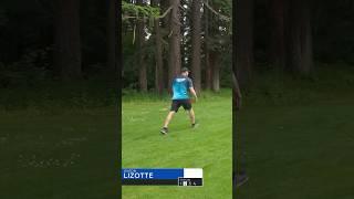 Simon banks it off the tree for the tap-in birdie #discgolf