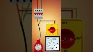 volt meter connection || 3 phase volt meter || smart Electrical electricalteluguvideos