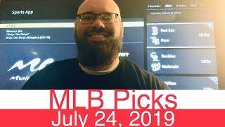 MLB Picks (7-24-19) | Part 1 of 2 | Major League Baseball Expert Predictions | Vegas Lines & Odds