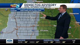 Iowa Weather: More morning fog, afternoon sunshine