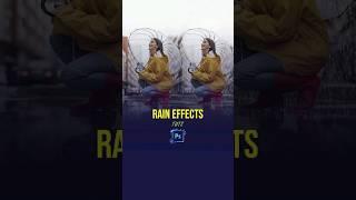 Create RAIN  Effect in Photoshop ️ ️ (EASY). #graphictips #photoshop #photoshopedit