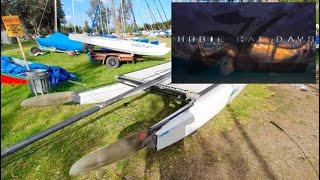 HOBIE CAT DAYS - Looking over old unused Hobie 16 ( Tips and Rigging Basics for beginners )