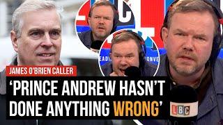 James O'Brien vs Prince Andrew apologist | LBC