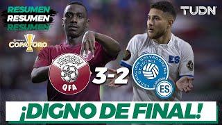 Resumen y goles | Qatar 3-2 El Salvador | Copa Oro 2021 - Cuartos | TUDN