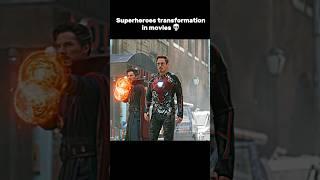 Superheroes transformation in shows vs movies