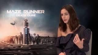 MAZE RUNNER : DEATH CURE Kaya Scodelario Interview - weirdest & funniest set moment