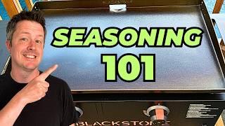 How to START and SEASON a New BLACKSTONE Griddle The RIGHT Way!!