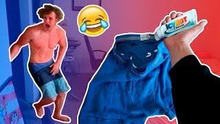 I PUT ICY HOT IN MY BROTHERS BOXERS (PRANK WARS)
