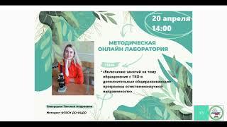 «Включение занятий на тему обращения с ТКО в дополнительные общеразвивающие программы»