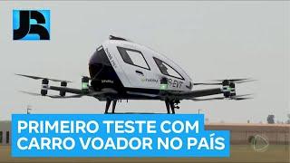 Carro voador chinês faz o primeiro teste experimental no Brasil; veja!