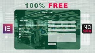Contact form 7 Elementor | 100% Free With Elementor | Elementor WordPress tutorial