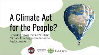 MNT Showcase Series: A Climate Act for the People Student-Led Teach-in