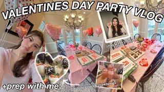 VALENTINES DAY PARTY VLOG + PREP WITH ME (shopping, baking, haul, friends & more!!)