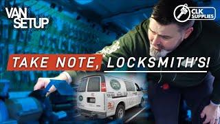 Locksmithing 101:  Clean & Professional Locksmithing Van Layout - GMC Savana