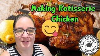 cooking/chicken/rotisserie/roasted/ Marilyn & Elvis Aluzimbi Volg