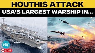 LIVE: Houthis' 9-Hour 'War' With US Military In Red Sea; Attack On Aircraft Carrier | Iran, Israel