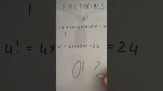 (ASMR) Why 0 Factorial is 1 #Shorts