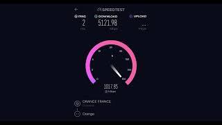 Speedtest Orange Livebox Max Fibre 5Gbit/s