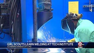 Kansas City Girl Scouts learn welding at MCCs Penn Valley Advanced Technical Skills Institute