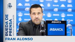 Rueda de prensa de Fran Alonso tras el RC Deportivo ABANCA 0 - 1 Eibar SD