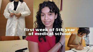 first week of 5th year of medical school! // studying medicine in Italy