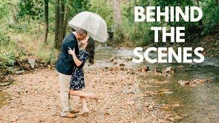 Photo + Video Behind The Scenes In The Rain - Engagement Session