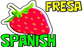 FRUITS and VEGETABLES in SPANISH Vocabulary (Simple Easy Spanish)