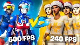 2 500FPS PLAYERS vs 4 240FPS PLAYERS!