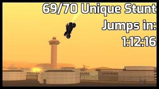 69/70 Unique Stunt Jumps in: 1:12:16
