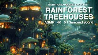 Rainforest Treehouses Story Dreamscape - Relaxing ASMR and Soothing Imagery for a Calm Chill Vibe