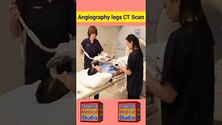 Angiography legs CT Scan Medical procedure. #shorts #short