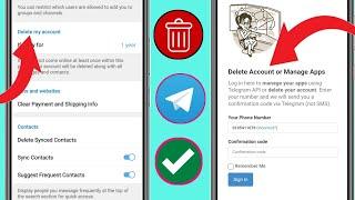 Telegram Hesabı 2024 Kalıcı Olarak Nasıl Silinir (Güncellendi) || Telegram Hesabımı Sil