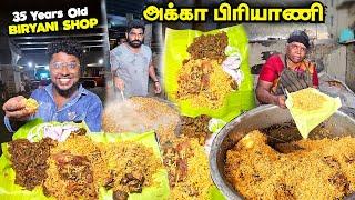 மந்தாரஇலையில் மாலையில் மணக்கும் Kolathur AKKA BIRYANI | Evening Biryani Chennai | Tamil Food Review